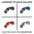 06 AN 90 DEGREE CRIMP STYLE HOSE END CLEAR