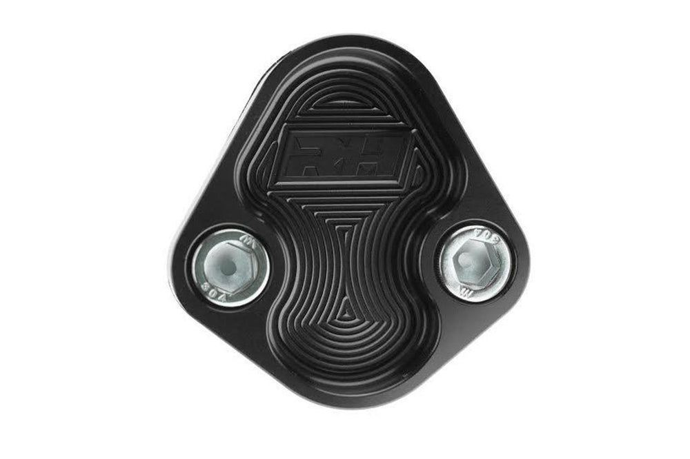 ALUMINUM BLOCK OFF PLATE FOR BBC ENGINE BLACK