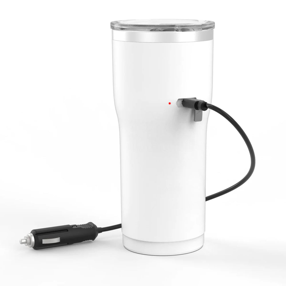 12V TRAVEL HEATED MUG 16 OZ WHITE