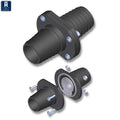 3/4" INLINE SCUPPER - BLACK