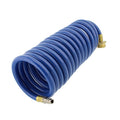 30FT COILED BLUE EXTENSION HOSE BLUE FOR QUICK DISCONNECT VALVE CARDED