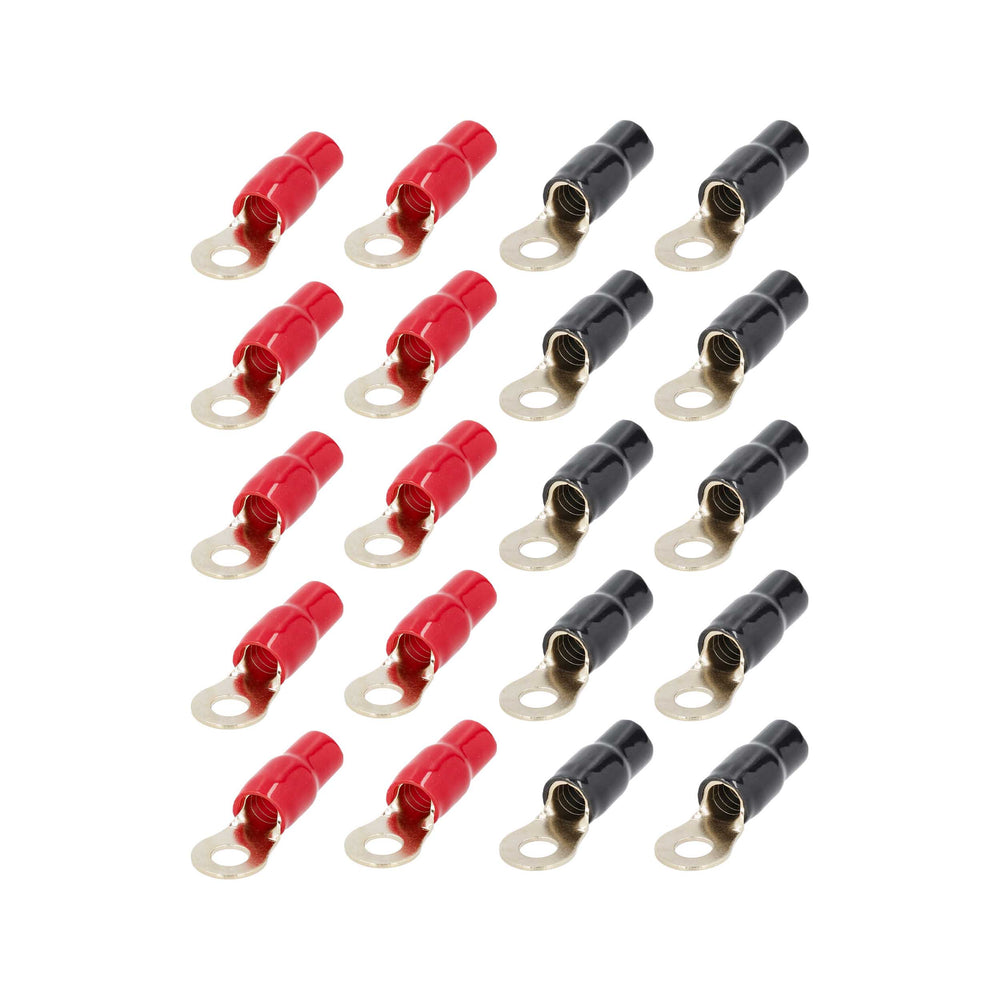 4AWG 5/16IN GOLD RING TERMINALS - 20 PK