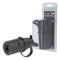 7WAY RV TO 6WAY ROUND CENTER PIN AUXILIARY ADAPTER WITH TESTER