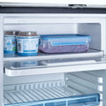 REFRIGERATOR. COLOR:STAINLESS STEEL. NET WEIGHT:44.1LBS