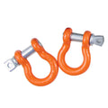 PAIR PK ORANGE 3/4' SHACKLE