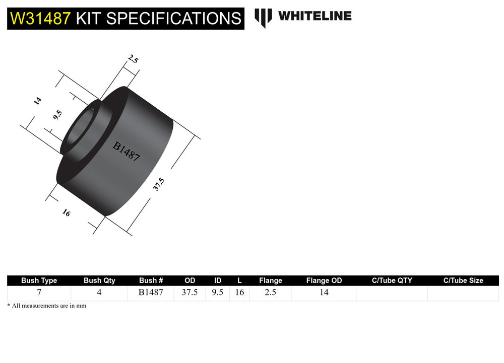 FRONT SHOCK ABSORBER UPPER BUSHING 9601 4RUNNER