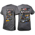 T-Shirt Dark Gray Circle Track XXX-Large