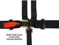 PRP Adjustable Crotch Belt for Latch and Link Harness - 5th Point Only - Black