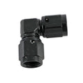 Fragola -4AN x 90 Degree Female Coupler - Black