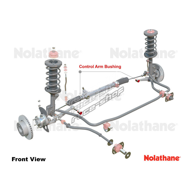 Control arm - lower inner bushing 2 Shell Bushings 2 Tubes Install Guide Grease