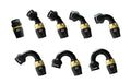 GReddy AN08 30 DEGREE HOSE END SWIVEL BLACK/GOLD ANODIZED