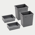 VX VY DRAWER SYSTEMS DEEP STASH BINS (SET OF TWO) GREY
