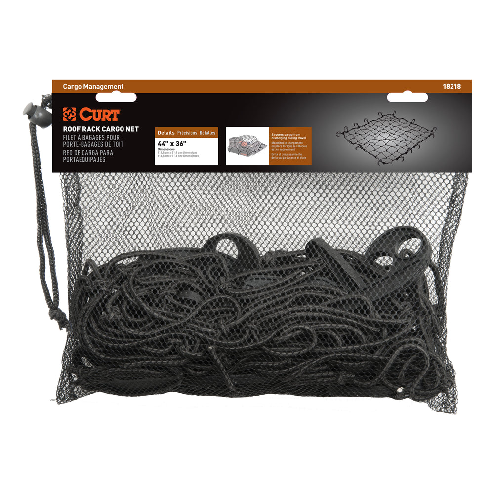 44IN X 36IN ELASTIC CARGO NET FOR ROOF BASKET