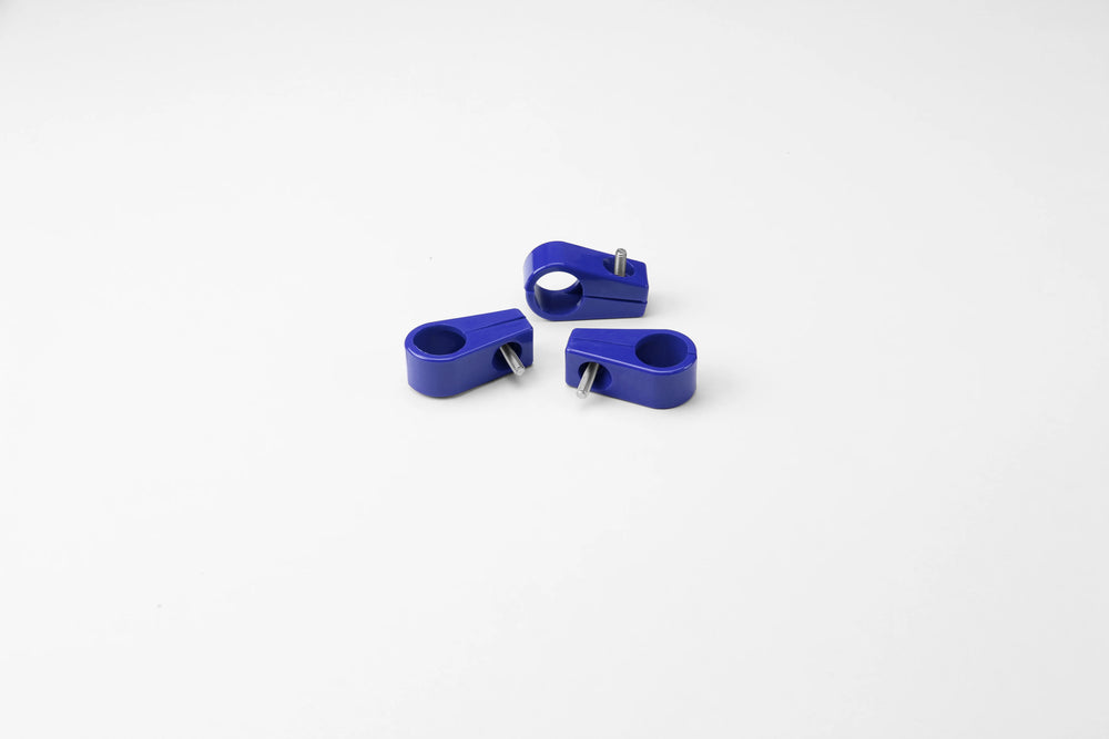 TCLAMP SINGLE PLACE 13/16IN (#10AN) 3 PIECES BLUE