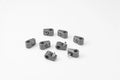 TCLAMP SINGLE PLACE 3/16IN 8 PIECES GRAY