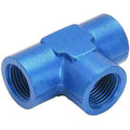 Russell Performance 1/2in Female Pipe Tee Fitting (Blue)