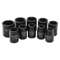 10PC 1/2IN DR SAE IMPACT SKT SET