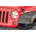 Kentrol 07-18 Jeep Wrangler JK Front Marker Covers Pair - Powdercoat Black