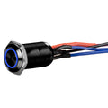 BLACK 12MM ROUND ILLUMINATED LATCHI
