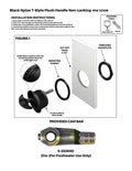 WHITECAP IND black auto part