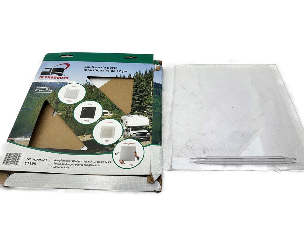 12IN SCREEN DOOR SLIDER FLAT CLEAR
