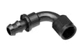 08 90 DEGREE AN/JIC HOSE END PUSH LOCK BLACK
