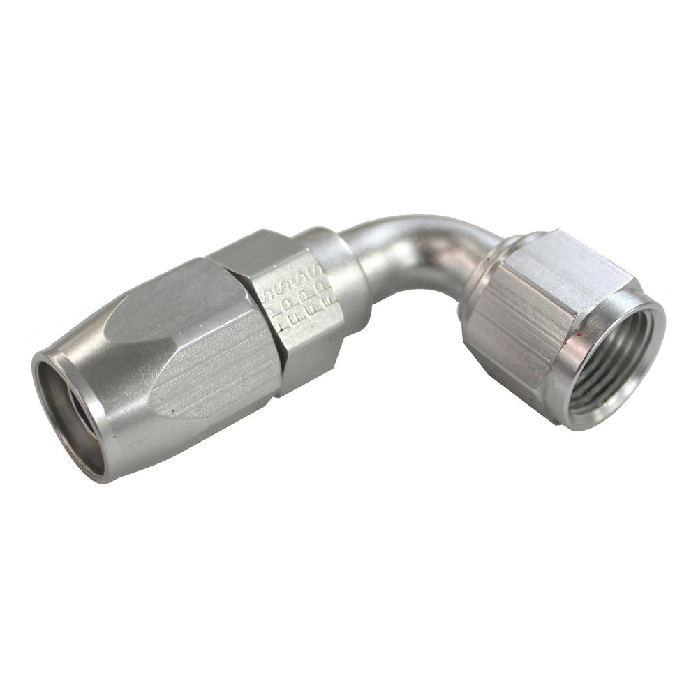#8 X 90 POWER FLOW HOSE END CLEAR