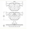 Centric C-TEK Semi-Metallic Brake Pads w/Shims - Rear