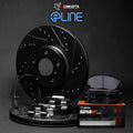 R1 19-26 Mercedes-Benz Sprinter 2500 Front Drill & Slot Blk Rotors w/Super Duty Pads/Sensor/Hardware