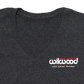 T-SHIRT,DARK GREY,LADIES VNECK,SM