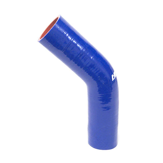 HPS Performance 1/2 ID High Temp 4-ply Reinforced Silicone 45 Degree Elbow Coupler Hose Blue (13mm ID)