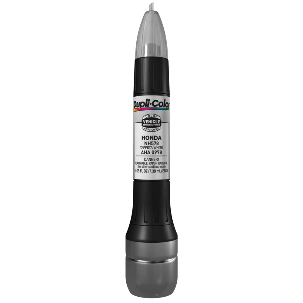 HONDA EXACTMATCH TOUCHUP PAINT; TAFFETA WHITE;0.5 OZ. PENTIP/BRUSH APPLICATOR