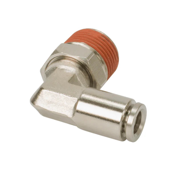 1/4 NPT(M) TO 3/8 AIRLINE 90 DEGREE SWIVEL ELBOW FITTING (2 PCS) DOT APPROVED