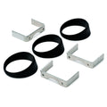 Autometer Gauge Mount Angle Rings Black 3 Pieces for 2 5/8in Gauges