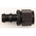 #12 Str Push-On Hose End Black