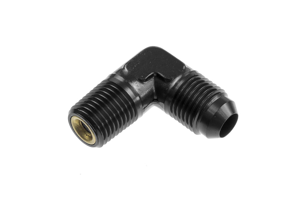 04 AN MALE TO 1/4 NPT WITH NITROUS SCREEN90 DEGBLACK