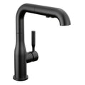 Vibrant -8AN Male to Male -6AN Straight Cut 45 Degree Adapter Fitting - Anodized Black