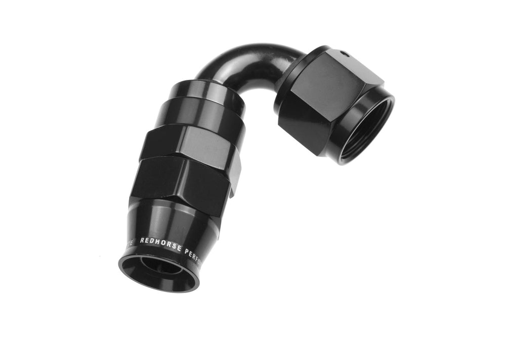 10 AN 120 DEGREE PTFE REUSABLE HOSE END CLEAR