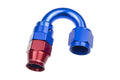 10 AN 180 DEGREE PTFE REUSABLE HOSE END BLUE