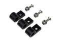 3/16 BLACK ALUMINUM LINE CLAMPS 6PCS/PKG