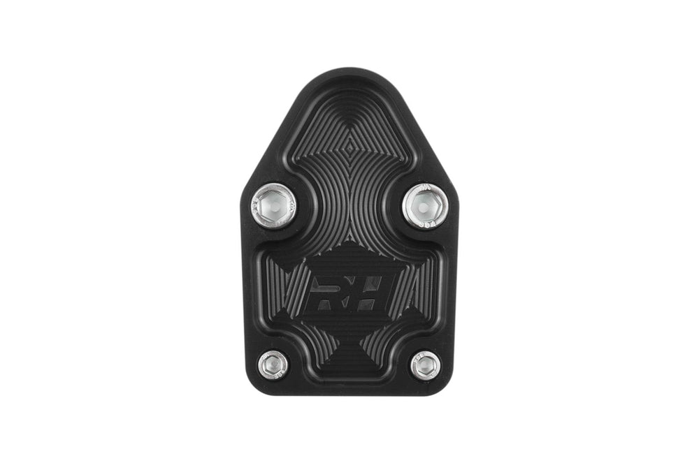 ALUMINUM BLOCK OFF PLATE FOR SBC ENGINE BLACK