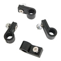 Russell Line Clamp For -6 Tubing Black Anodize (4 Pack)