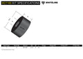 Whiteline W21169 Sway Bar Link Bushing Kit - Front; Fits Honda Civic 88-00