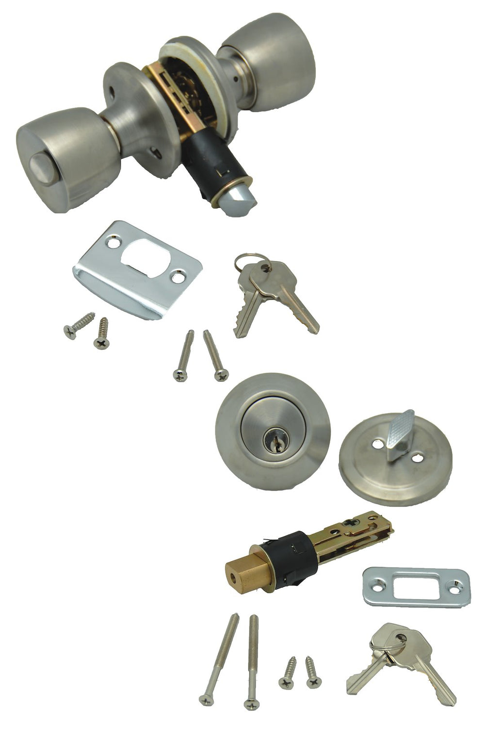 COMBO LOCK SET - PB