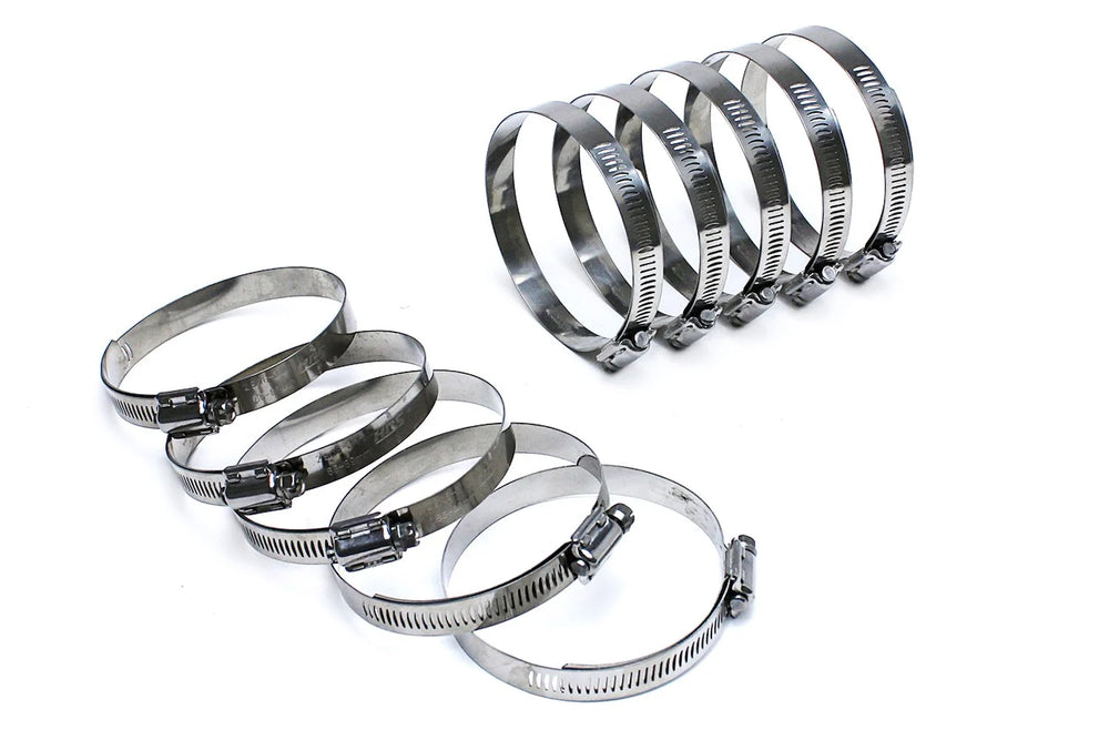 HPS Performance Stainless Steel Worm Gear Liner Clamp SAE 60 10pc Pack 3-5/16 - 4-1/4 (84mm-108mm)