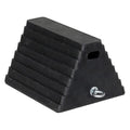 RUBBER WHEEL CHOCK W/CHAIN EYE 10IN X 8IN X 6IN