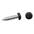 PAN HEAD SQUARE RECESS SCREW 8 X 1 BLACK (500/CTN)