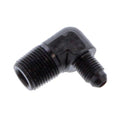 Fragola -4AN x 3/8 NPT 90 Degree Adapter - Black