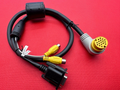 A/V CABLE, 90 DEG FOR GPSMAP 4XXX/5