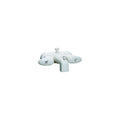 TUB DIV FAUCET W/ DSPUD 4IN 2 LEVER 1/4 TURN PLASTIC WHITE